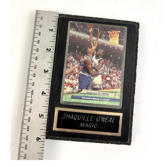 Collectible '92 Fleer Ultra RC Shaquille O'Neal Mounted Display Memorabilia - Picture 3 of 8
